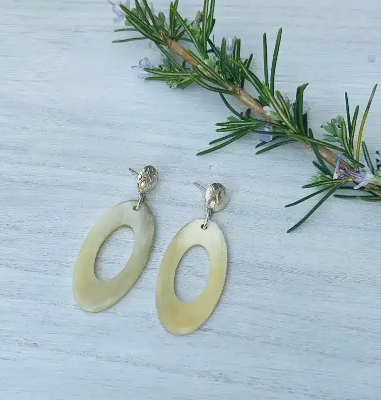 Aros Cacho de Buey y bases de plata 925