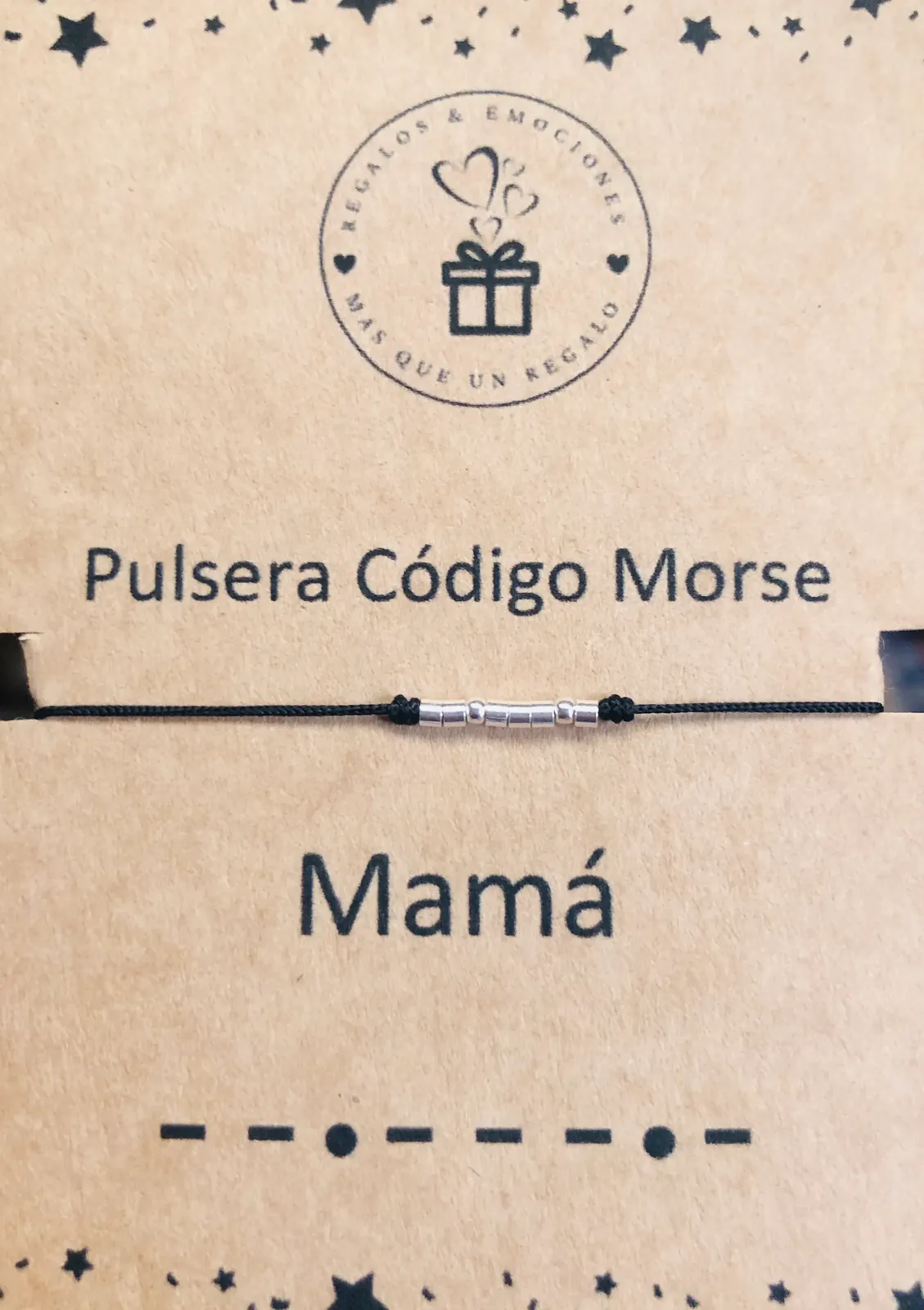 Pulsera código Morse Mamá